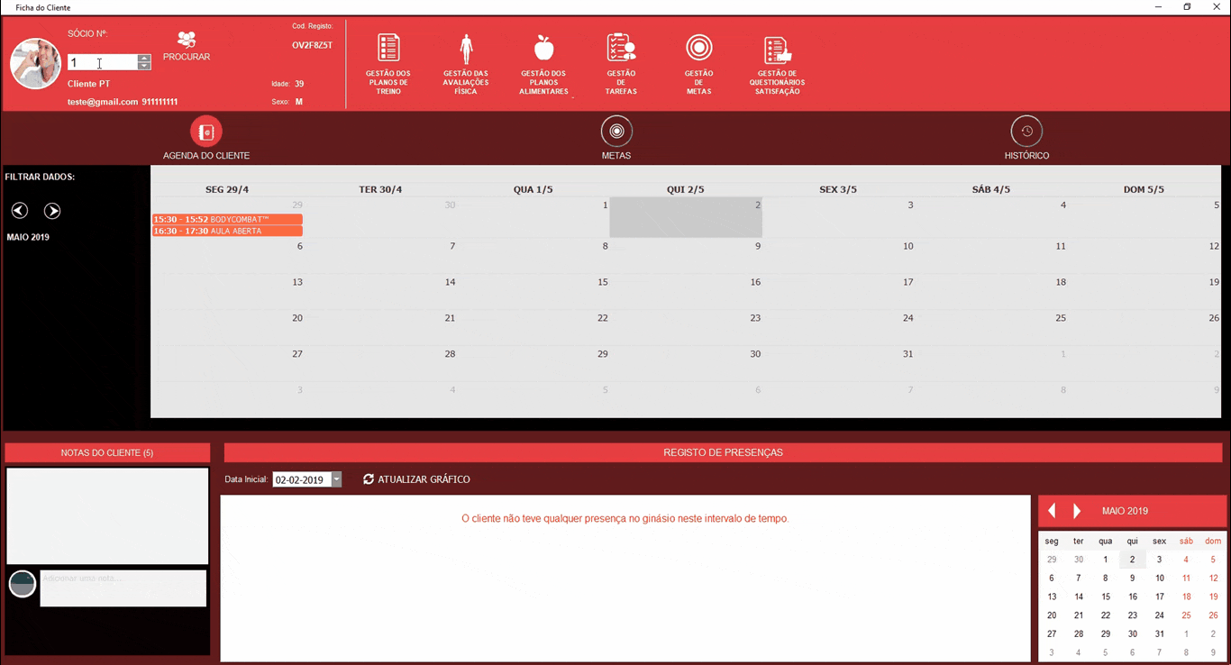 Ficha do Cliente Procurar Cliente Ficha do Cliente Procurar Cliente
